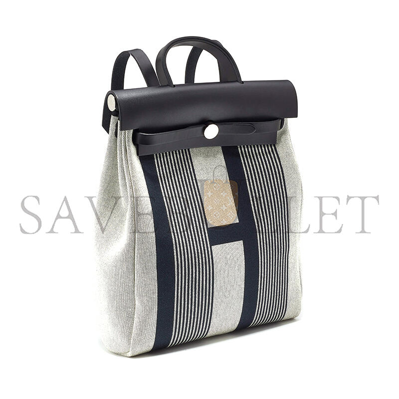 H**mes HERBAG A DOS ZIP BACKPACK CANVAS AND LEATHER H080303CKA0 (38*29*11cm)